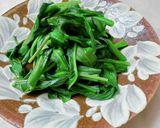空芯菜（ウンチェー）のガーリック炒め作り方4写真