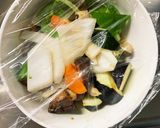 肉無豆腐コク旨ステーキソース味野菜炒め作り方13写真