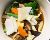 肉無豆腐コク旨ステーキソース味野菜炒め作り方14写真