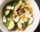 肉無豆腐コク旨ステーキソース味野菜炒め作り方15写真