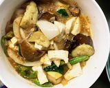 肉無豆腐コク旨ステーキソース味野菜炒め作り方17写真