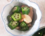 簡単★冷凍オクラと乾燥椎茸の煮びたし作り方3写真
