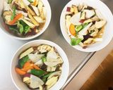 肉無根菜たっぷりきな粉味噌照り味野菜炒め作り方15写真