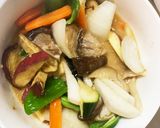 肉無根菜たっぷりきな粉味噌照り味野菜炒め作り方16写真