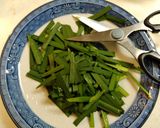 手抜きの　『ニラレバ炒め』作り方1写真