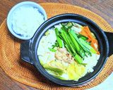 豚肉と豆富の具材たっぷりおかずスープ鍋作り方12写真