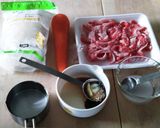 簡単スピード夕食★牛肉と人参の春雨炒め煮作り方1写真