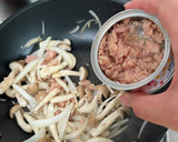 新玉ねぎとツナとしめじの和風パスタ作り方3写真