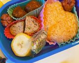 乗り物♩幼児キャラ弁♩ショベルカー作り方2写真