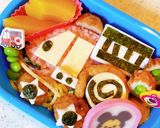 乗り物♩幼児キャラ弁♩消防車くん作り方5写真