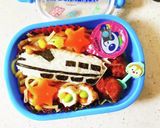 乗り物♩幼児キャラ弁♩消防車くん作り方7写真