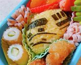 乗り物♩幼児キャラ弁♩消防車くん作り方8写真