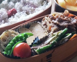 みょうがとオクラの胡麻和え★夏野菜弁当作り方6写真