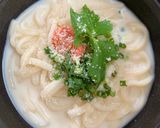 豆乳明太子うどん作り方5写真