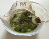 抹茶と甘納豆のもちもち蒸しパン作り方2写真