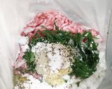 基本のつくね★ひき肉と大葉甘辛焼き★弁当作り方2写真
