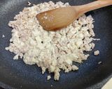 モロヘイヤ・鶏ひき肉・豆腐のネバネバ丼！作り方5写真