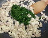 モロヘイヤ・鶏ひき肉・豆腐のネバネバ丼！作り方6写真