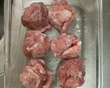レンジで？！豚こま肉のおしゃれ肉団子　作り方2写真