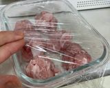レンジで？！豚こま肉のおしゃれ肉団子　作り方3写真
