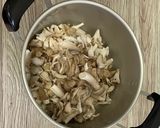 うどんとキノコのつけ汁作り方1写真