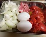 トマト新玉ねぎの卵炒め作り方1写真