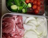 豚コマの生姜焼き作り方1写真