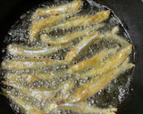 ワカサギの胡椒フライ　セロリ菜和え作り方3写真