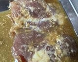 いつもの味☆鶏もも肉の甘味噌漬け弁当作り方1写真