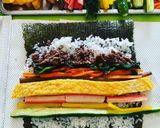 キンパ(牛肉5本、シーチキン5本)作り方19写真
