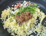春菊の納豆のピリ辛チャーハン作り方4写真