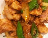鶏モモ肉とシシトウ玉ねぎのカレー炒め作り方5写真