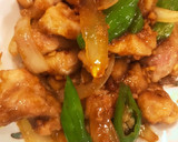 鶏モモ肉とシシトウ玉ねぎのカレー炒め作り方5写真