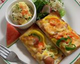 ランチは野菜＆ピザトースト♪作り方5写真