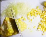 ひげまで美味しく☆とうもろこしのかき揚げ作り方2写真