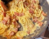だし醤油の和風カルボナーラ作り方8写真