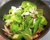 青梗菜と干し椎茸のオイスターソース炒め作り方4写真