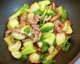 青梗菜と干し椎茸のオイスターソース炒め作り方5写真