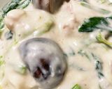 マッシュルームと鶏肉のホワイトソース煮作り方7写真