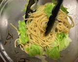 しらすとキャベツの和風パスタ作り方3写真
