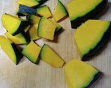 かぼちゃとツナとチーズのサラダ作り方1写真