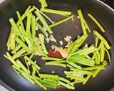 ＊もろみのチカラで空芯菜のニンニク炒め＊作り方5写真