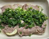 レンジで　豚肉と茄子とニラの重ね蒸し作り方5写真
