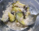 レンジで簡単！ツナなす味噌作り方4写真