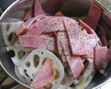 ❤レンコンとハムのマスタード酢和え❤作り方3写真