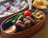 基本のつくね★ひき肉と大葉甘辛焼き★弁当作り方10写真