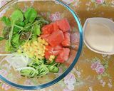 農家の作るスイカでサラダ作り方4写真
