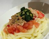 トマトとオクラの冷やしうどん作り方5写真