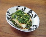 豆腐のにら醤油和え作り方5写真