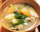 ケールの豚汁作り方4写真